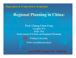 Regional Planning in China - Center for Quality Growth and