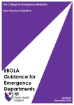 EBOLA Guidance for Emergency Departments