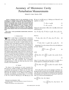 Accuracy of microwave cavity perturbation measurements