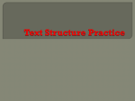 Text Structure Practice