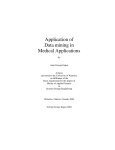 Application of Data mining in Medical Applications