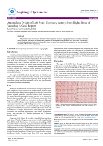 Anomalous Origin of Left Main Coronary Artery from Right Sinus of