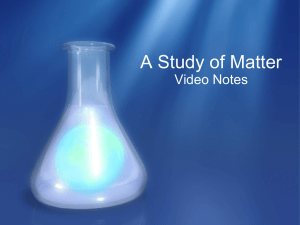 A Study of Matter