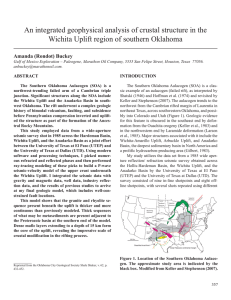An integrated geophysical analysis of crustal structure in the Wichita