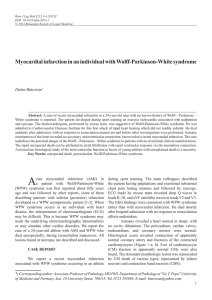 Myocardial infarction in an individual with Wolff-Parkinson