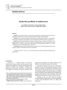 Endocrine problems in adolescence