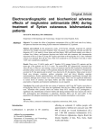 (MA) during treatment of Syrian cutaneous leishmaniasis patients