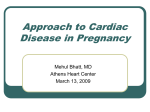 Approach to Cardiac Disease in Pregnancy