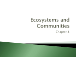 Ch. 4 - Ecosystems and Communities