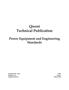 Power Equipment and Engineering Standards