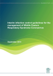 Interim infection control guidelines for the management of Middle