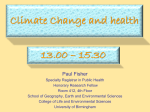 Climate Change and health