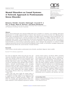 Mental Disorders as Causal Systems: A Network Approach to
