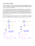 OP-AMP Filter Examples