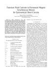 Transient Peak Currents in Permanent Magnet Synchronous Motors