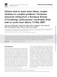 Clinical trials in acute heart failure