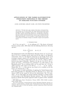 APPLICATIONS OF THE TARSKI–KANTOROVITCH FIXED