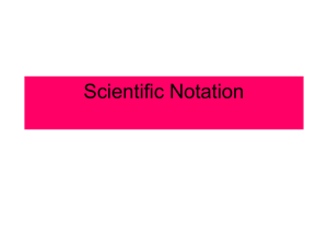 Scientific Notation PP
