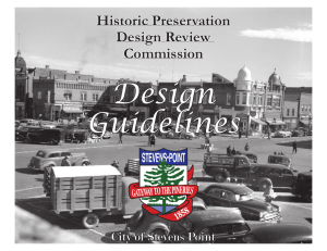 Design Guidelines - City of Stevens Point