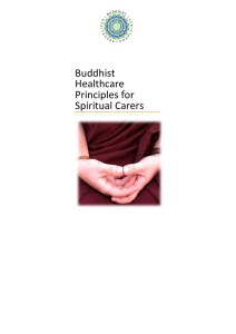 Buddhist Healthcare Principles for Spiritual Carers