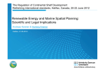 Renewable Energy and Marine Spatial Planning: Scientific and