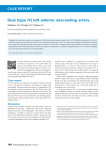 CASE REPORT Dual (type IV) left anterior descending artery