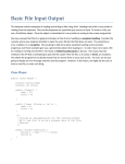 Handout for File I/O