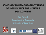 NCDs, alcohol and development: South Africa