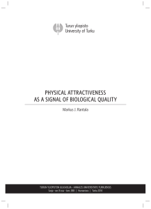 Physical Attractiveness as a Signal of Biological Quality
