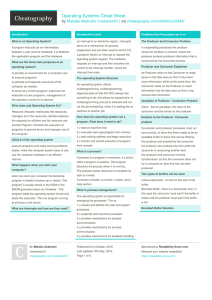 Operating Systems Cheat Sheet by makahoshi1