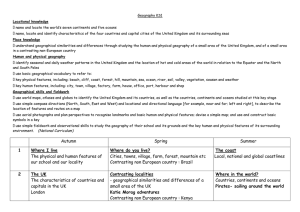 Geography curriculum overview 2014