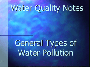 Water Quality Notes