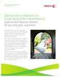 Operational Consideration for Direct Mail