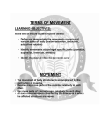 TERMS OF MOVEMENT