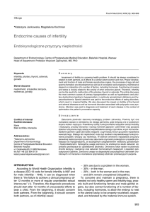 Endocrine causes of infertility