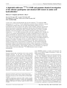 A high-field solid-state Cl NMR and quantum chemical