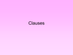 Clauses - Gordon State College