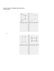 Geometry Semester 2 Multiple Choice Final Review Answer Section