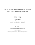New Visions Environmental Science and