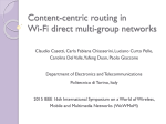 Content-centric routing in Wi-Fi direct multi