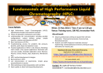 Fundamentals of High Performance Liquid Chromatography (HPLC)