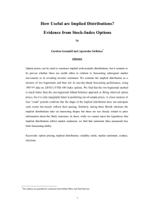 1 - How useful are implied distributions? Evidence from stock