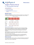 Chapter 2 Physics of the ear 2.1 The structure of the ear