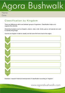 Classification by Kingdom
