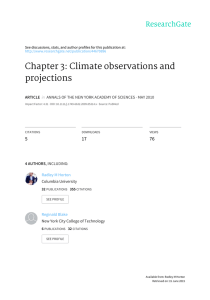 Chapter 3: Climate observations and projections