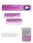 Grade 6 SCIENCE Essential Learning Outcomes