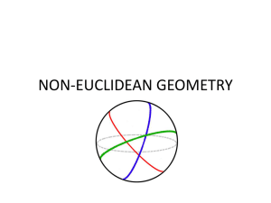 non-euclidean geometry - SFSU Mathematics Department