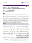 Breaking down the evidence for bevacizumab in advanced cervical