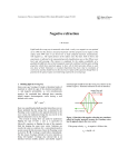 Negative refraction - Condensed Matter Theory group
