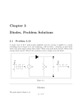 Chapter 3 Diodes, Problem Solutions